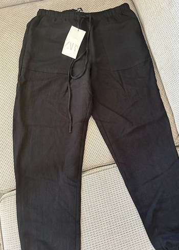 Zara Siyah Loose fit jogger pantolon