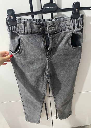 diğer Beden Gri Kız çocuk Bol Kesim Denim Jean 10-11 yaş