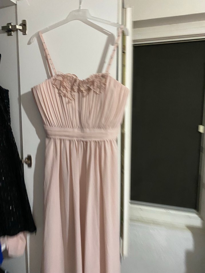 Pudra Pileli Uzun Abiye Elbise - Görsel 3