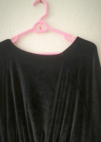 Siyah Uzun Kollu Midi Gotik Elbise - Görsel 2