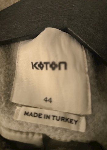 Gri Uzun Düğmeli Kaban - Görsel 7