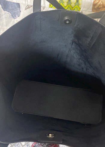 Siyah Deri Kadın Omuz Çantası - Görsel 3