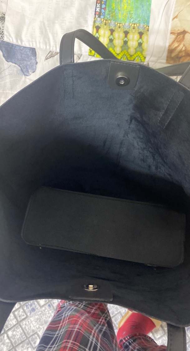 Siyah Deri Kadın Omuz Çantası - Görsel 3