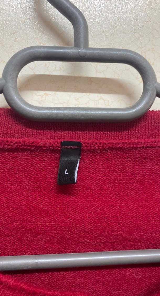 Bordo Düğmeli Kadın Yün Hırka - Görsel 3