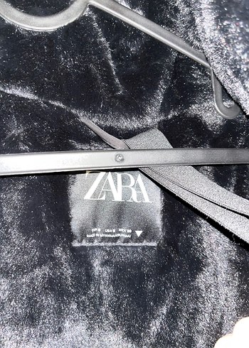 s Beden Kürklü Siyah Kadın Kışlık Zara Mont