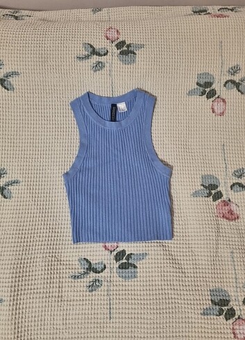 H&M H&M mavi crop bluz