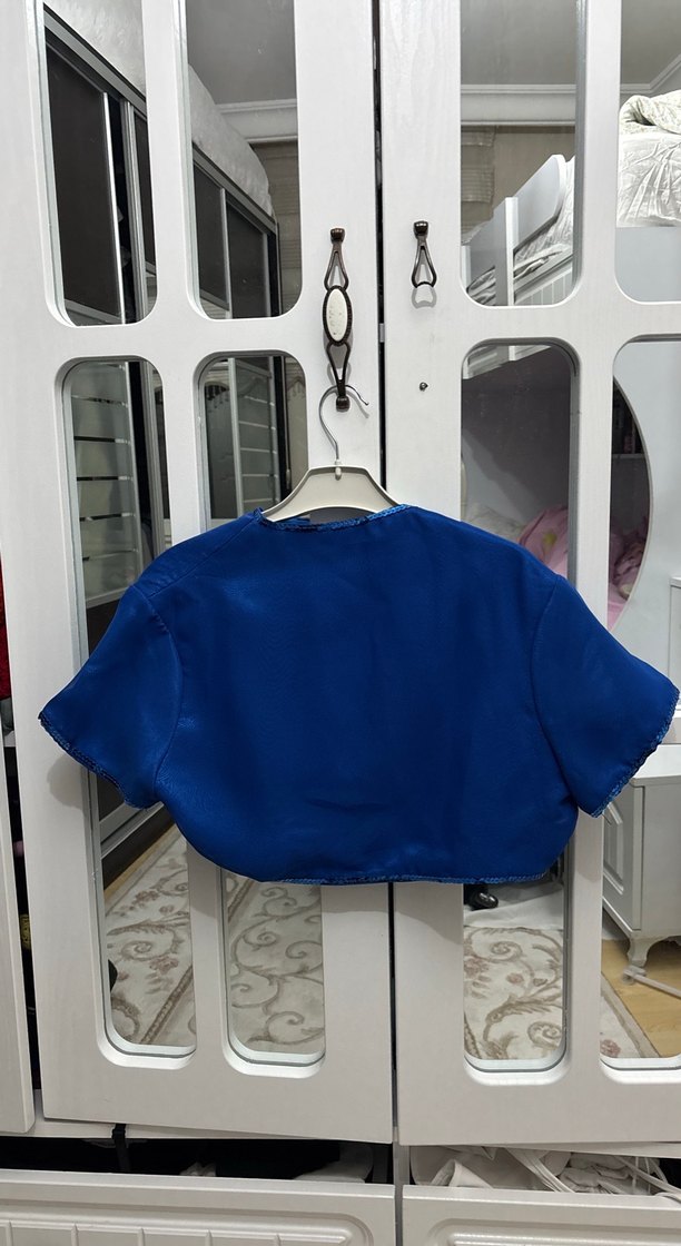 Parlak Mavi Kız Bolero - Görsel 2