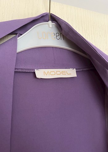 Mor Uzun Kadın abaya - Görsel 3