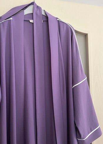 Mor Uzun Kadın abaya - Görsel 4