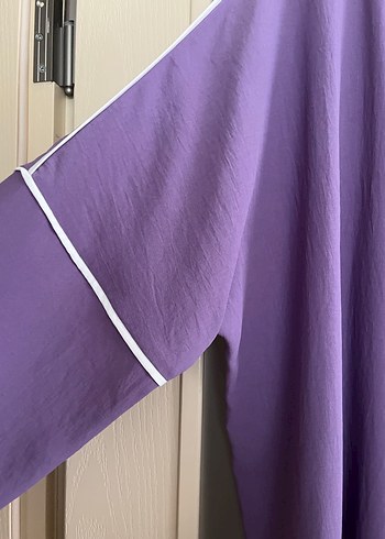 Mor Uzun Kadın abaya - Görsel 2