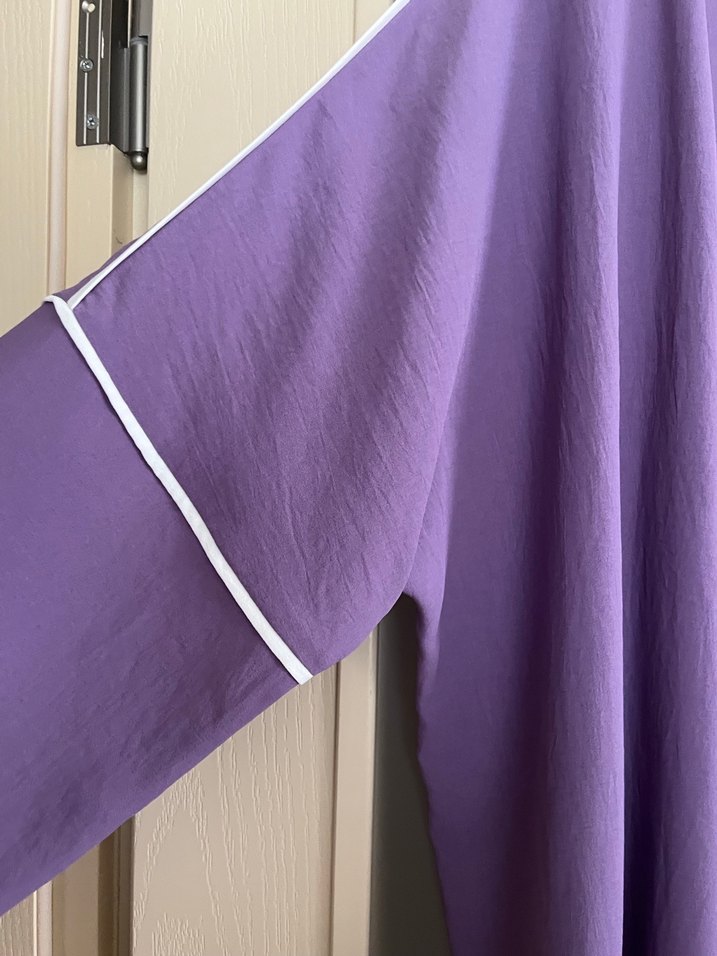 Mor Uzun Kadın abaya - Görsel 2