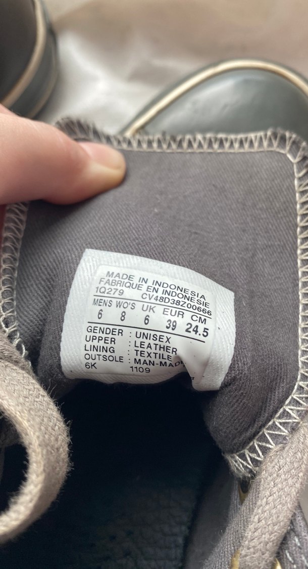 Kemer Detaylı Unisex Deri Spor Ayakkabı Converse - Görsel 4