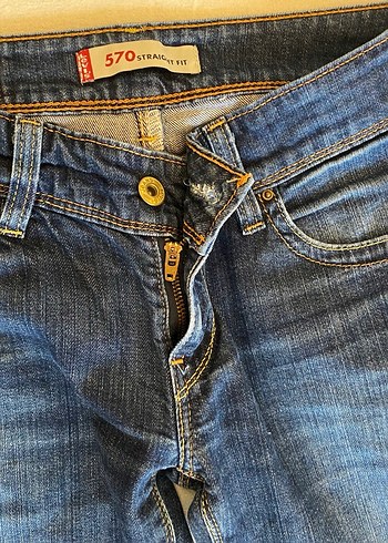 Kadın Lacivert Midi Straight Fit Denim Pantolon - Görsel 4