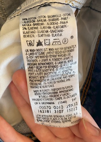 Kadın Lacivert Midi Straight Fit Denim Pantolon - Görsel 3