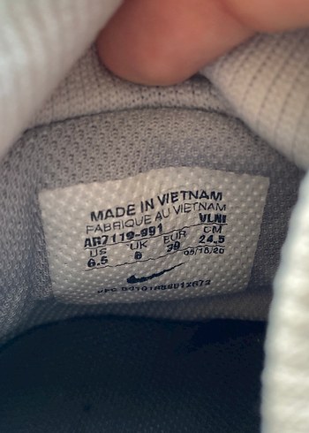 Nike Gri Beyaz Erkek Futbol Ayakkabısı Velcro Krampon - Görsel 4