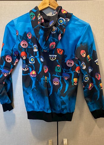 Erkek Çocuk Kapüşonlu Renkli Brawl Stars Sweatshirt - Görsel 2