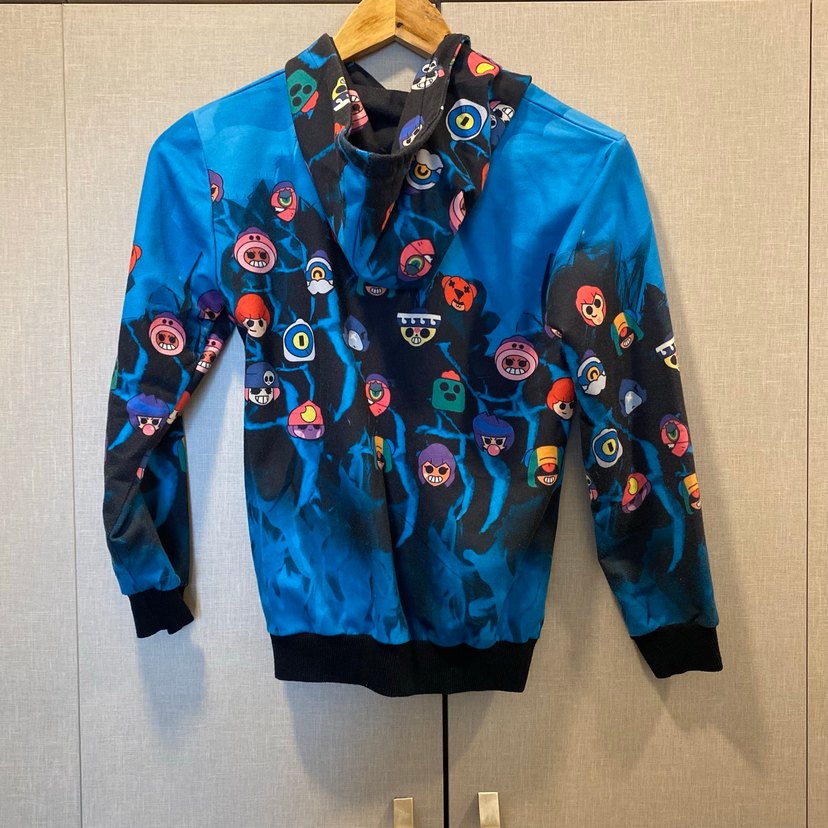 Erkek Çocuk Kapüşonlu Renkli Brawl Stars Sweatshirt - Görsel 2