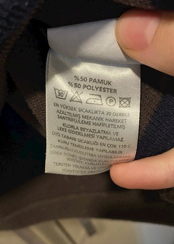 Erkek Kahverengi Uzun Kollu Polo Tişört - Görsel 5