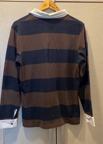 Erkek Kahverengi Uzun Kollu Polo Tişört - Görsel 2