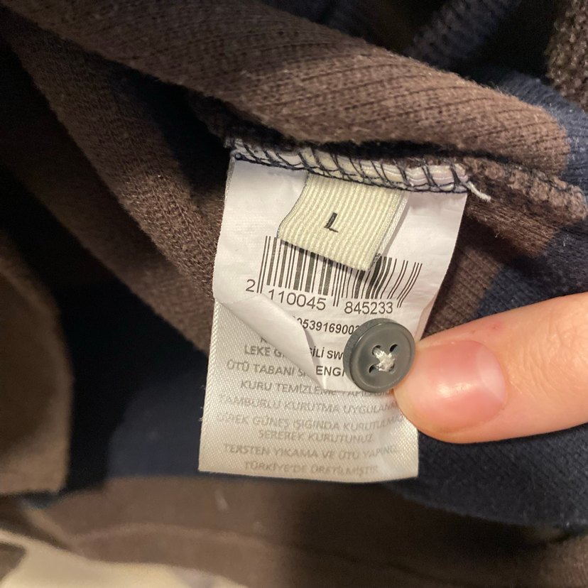 Erkek Kahverengi Uzun Kollu Polo Tişört - Görsel 4