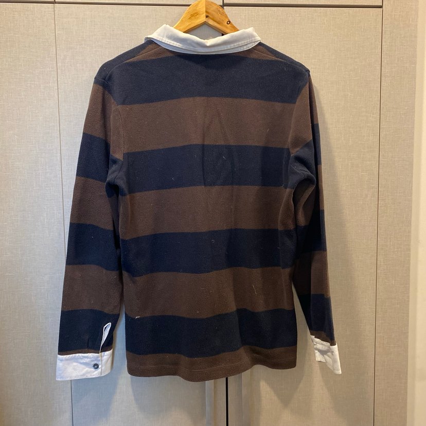 Erkek Kahverengi Uzun Kollu Polo Tişört - Görsel 2