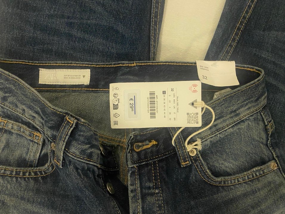 Gri Renk Kadın Midi Boy Rahat Kesim Kot Pantolon - Görsel 4