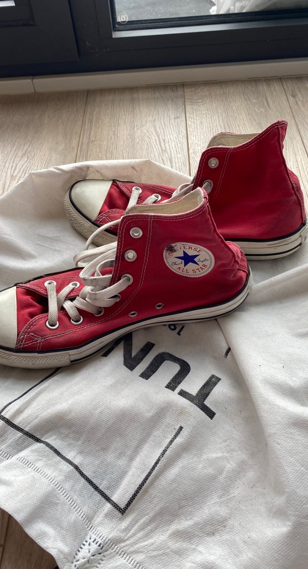 Kadın Kırmızı Converse Spor Ayakkabı - Görsel 3