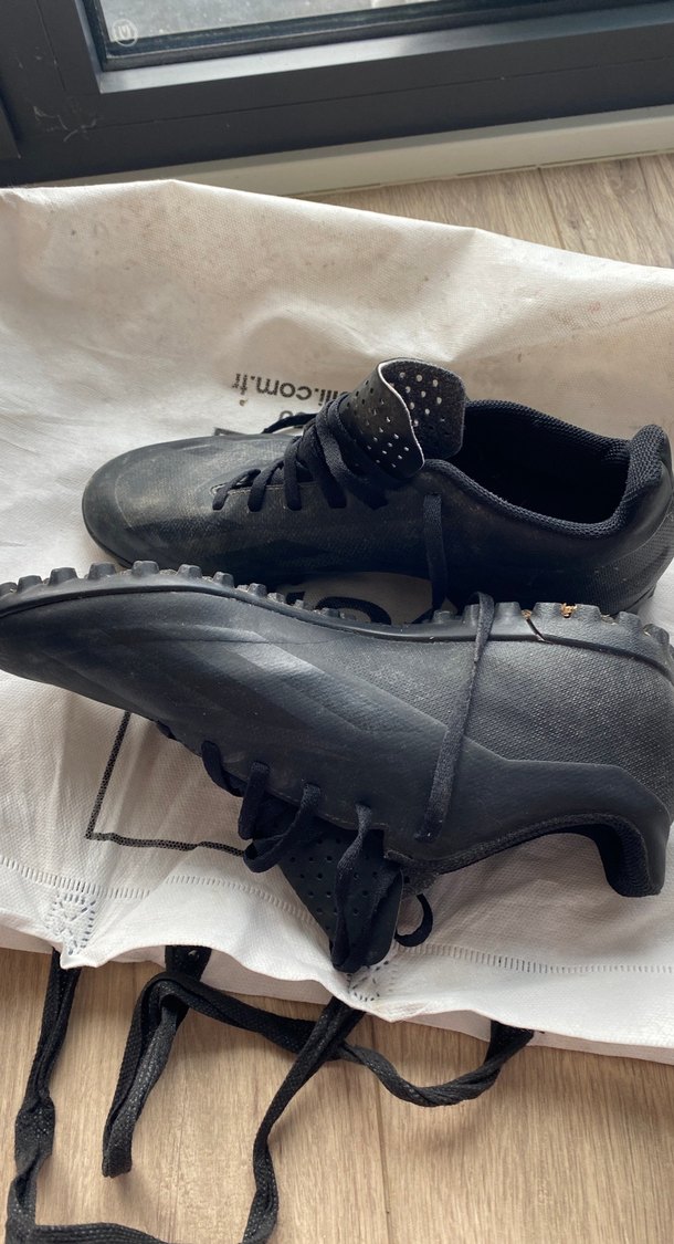 Siyah Erkek Bağcıklı Futbol Krampon - Görsel 4