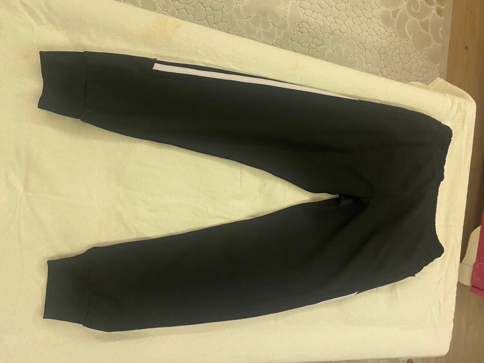 Erkek Siyah Dar Kesim Adidas Eşofman Altı ve şapka - Görsel 2