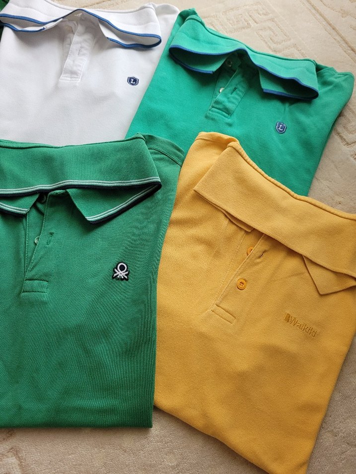 Kısa Kollu Polo Yaka Tişört - Görsel 2