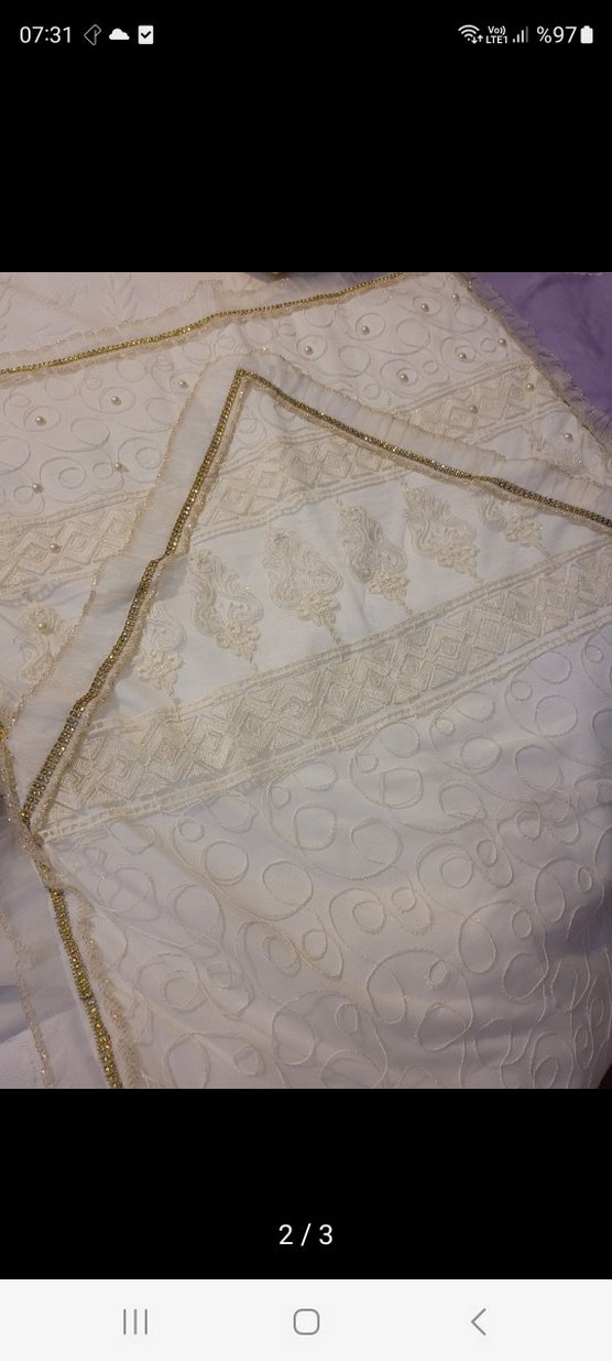 Çeyizlik elyaflı tül seccade - Görsel 2