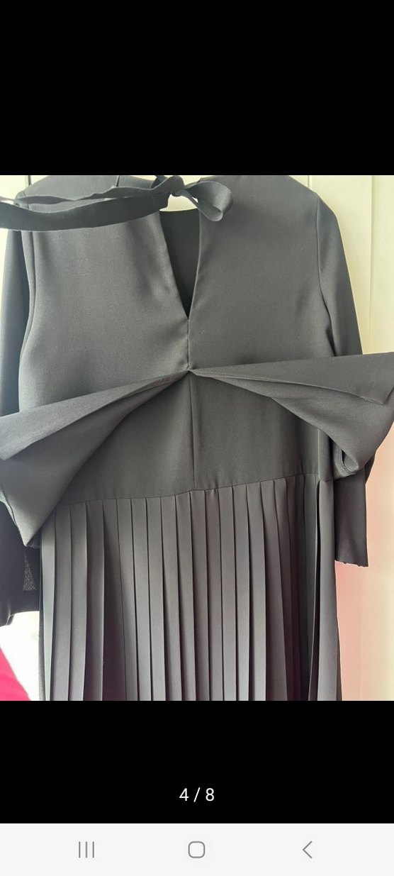 Beymen Club Siyah Piliseli Uzun Elbise - Görsel 4