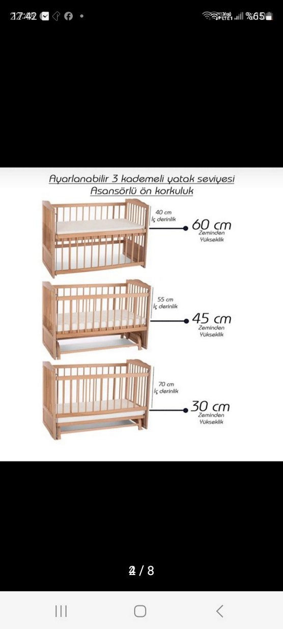 Mothercare Ahşap Bebek Beşiği - Görsel 2