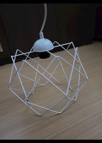 Beyaz Metal Telli Avize - Görsel 2