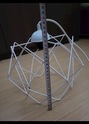 Beyaz Metal Telli Avize - Görsel 4