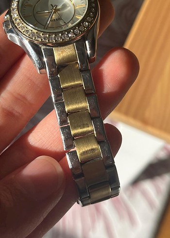 Beden altın Renk Fossil Kadın Modern Klasik Altın Renkli Kol Saati