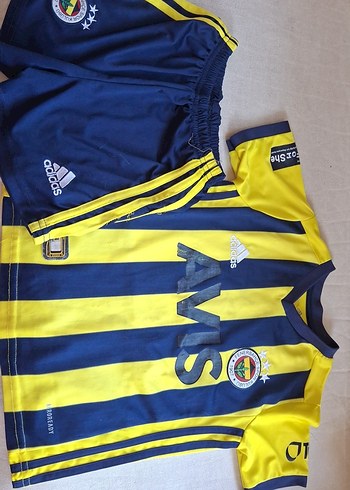 Çocuk 5-6 yaş Sarı-Lacivert Erkek Kısa Kollu Atlet Forması
