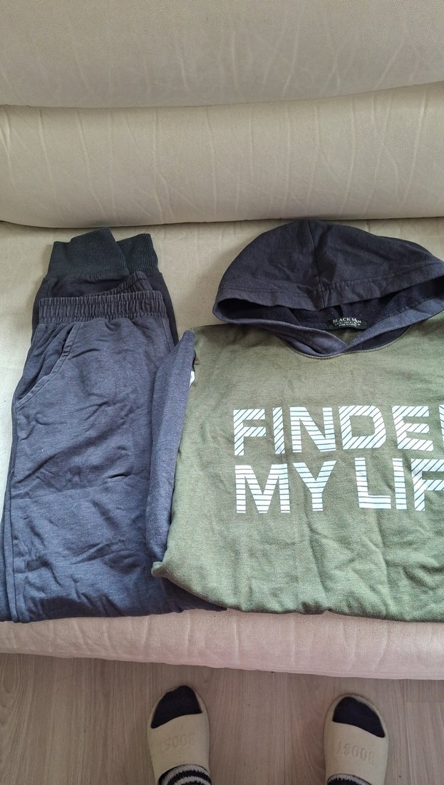 Gri Erkek Uzun Kollu Rahat Pijama Takımı - Görsel 3