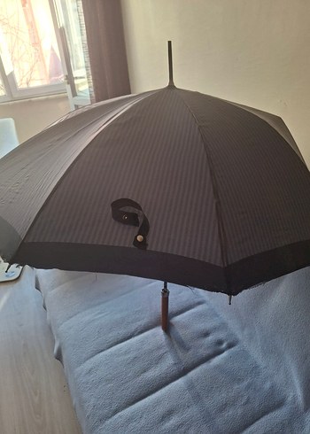 Gri Püsküllü Şemsiye - Görsel 2