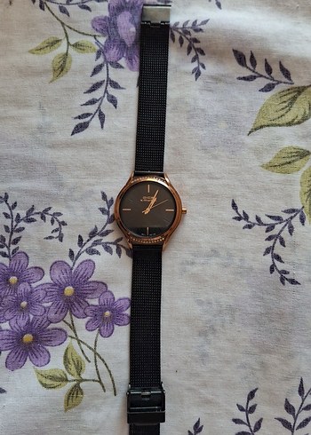 Siyah Kemerli Minimalist Kadın Saati