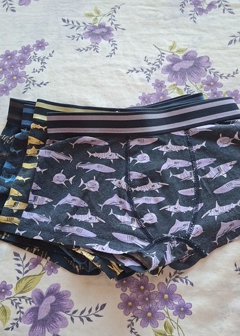 Erkek Çocuk Çok Renkli Desenli Boxer 4 tane