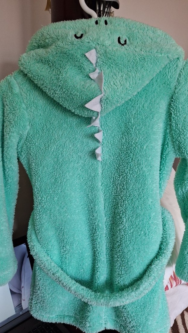 Erkek Çocuk Turkuaz Bornoz - Görsel 3