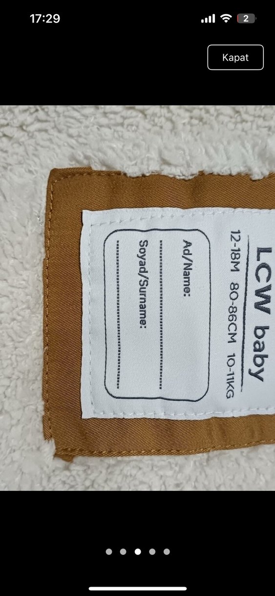 Kapüşonlu Düğmeli Erkek Çocuk Kahverengi Mont - Görsel 4