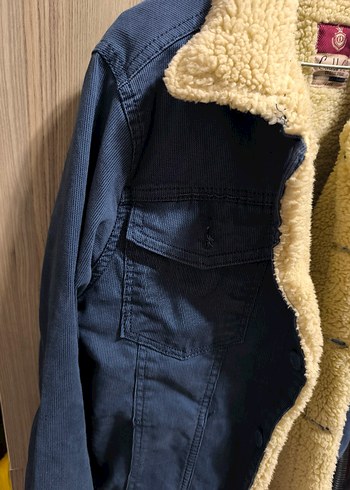 Düğmeli Lacivert Erkek Kaban - Görsel 2