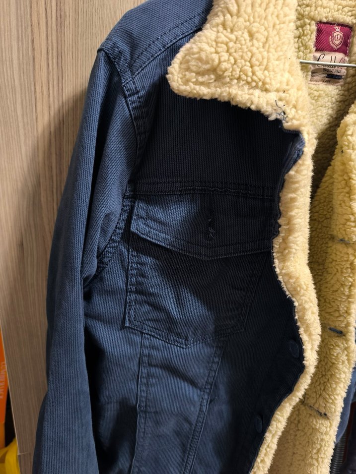 Düğmeli Lacivert Erkek Kaban - Görsel 2