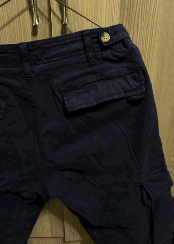 Lacivert Kemerli Erkek Bol Kesim Kot Pantolon - Görsel 3