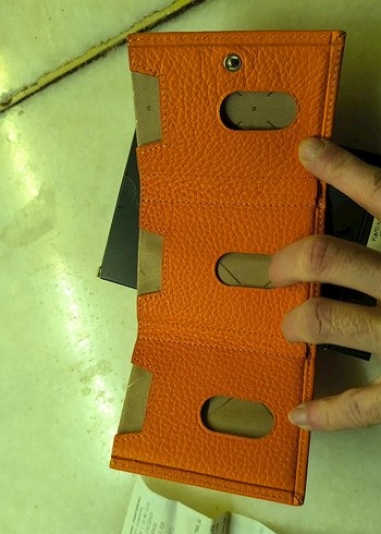 turuncu Renk Minimalist Erkek+ kadın Cüzdan - Görsel 5