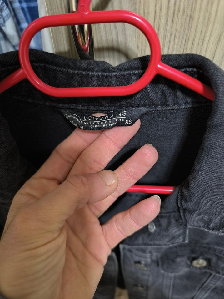 Siyah Düğmeli Kadın Denim Ceket - Görsel 2