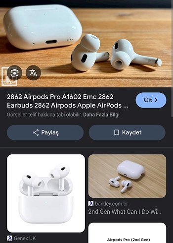 airpods pro sanırım Kablosuz Kulaklık  Şarj Kutusu - Görsel 20