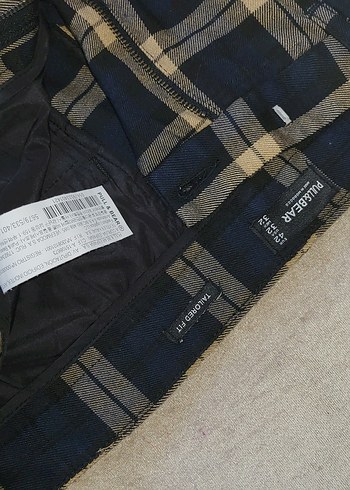 erkek Bej Kareli Kumaş Pantolon - Görsel 6